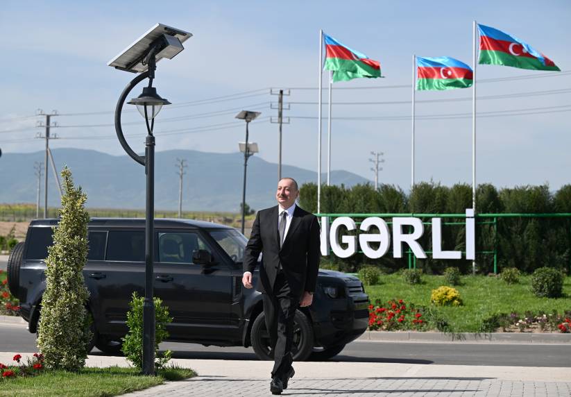 Ilham Aliyev attended inauguration of first phase of Kangarli village in Aghdam district